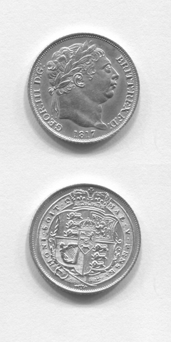 1817 Sixpence UNC/AUNC