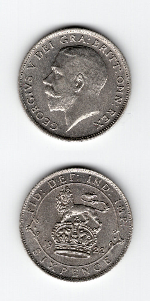 1922 Sixpence UNC