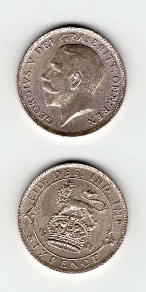 1911 Sixpence UNC