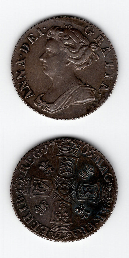1705 Anne Sixpence AEF/EF