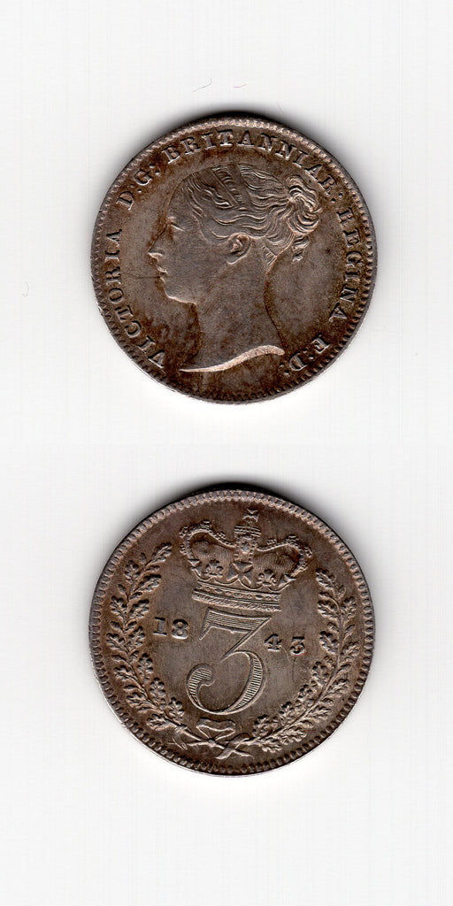 1843 Threepence GEF/UNC