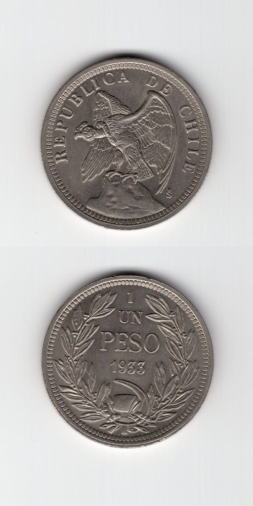 1933 Chile Peso AUNC