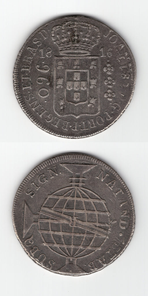 1816 R Brazil 960 Reis AEF