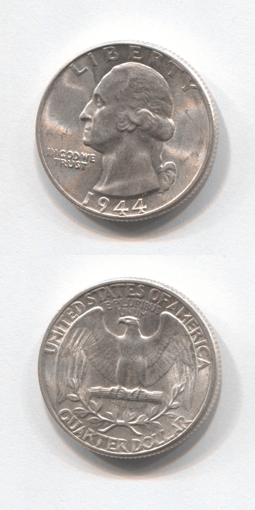 1944 USA 1/4 Dollar BU