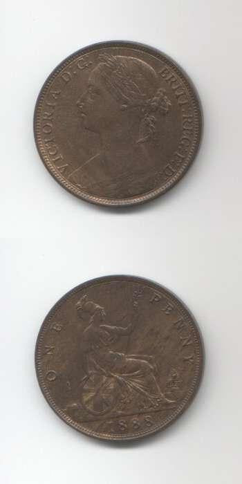 1888 Victoria UNC Penny