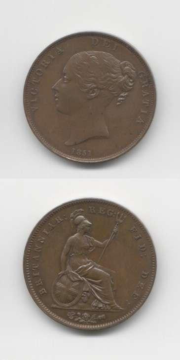 1851 Victoria GEF Penny
