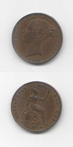 1853 Victoria AEF Farthing