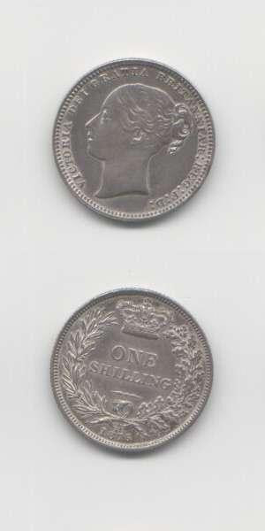 1866 Victoria AEF/EF Shilling