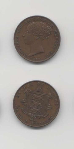 1858 1/26 th Shilling AUNC World Coins Jersey