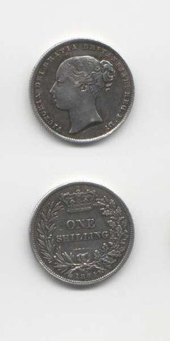 1864 Victoria GVF Shilling
