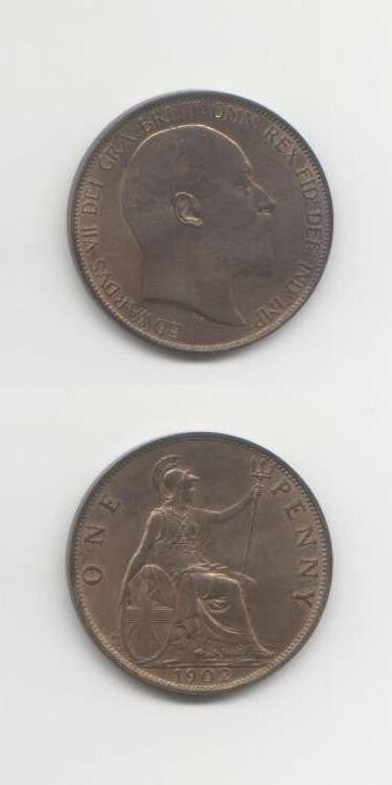 1902 Edward 7 UNC Penny