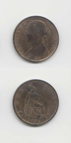 1882 Victoria UNC Penny
