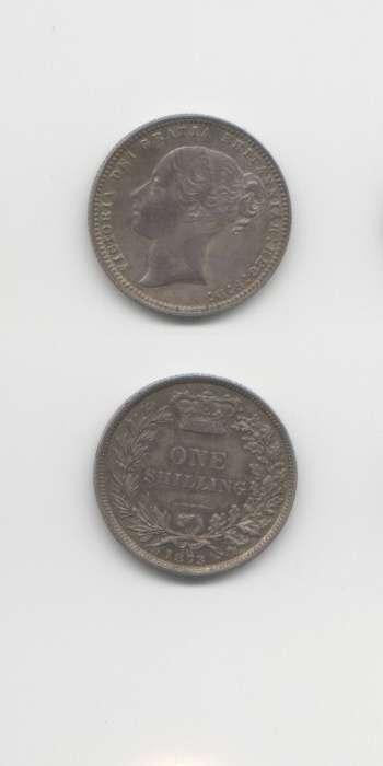 1873 Victoria UNC Shilling